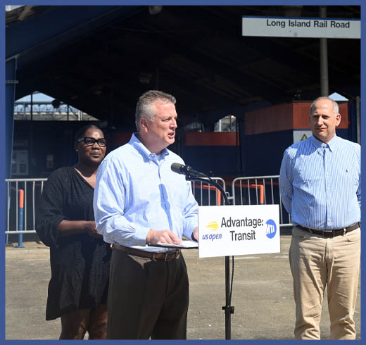 Incorporación del servicio de metro y ferrocarril de Long Island durante el US Open de Tennis