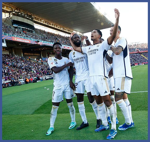 Exhibición blanca en el Bernabéu para retomar el liderato